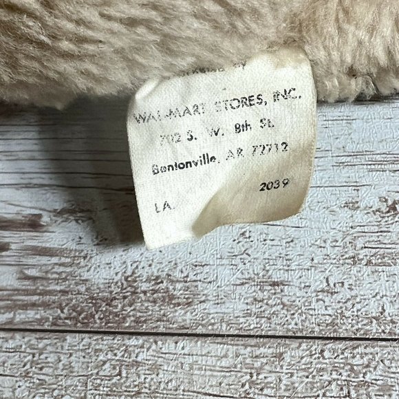 VTG Walmart Brand Plush Brown 9” Bear Tongue Stuck Out Rattle Inside Stuffed - Picture 5 of 12